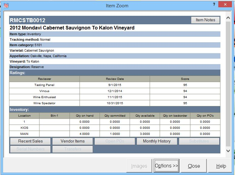 screenshot of Rapid Bev POS
